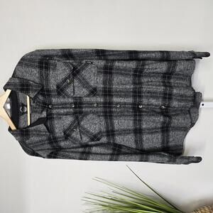 Colorado‎ Clothing Mens XL Gray Plaid Flannel Shirt Jacket Button Up 1718474